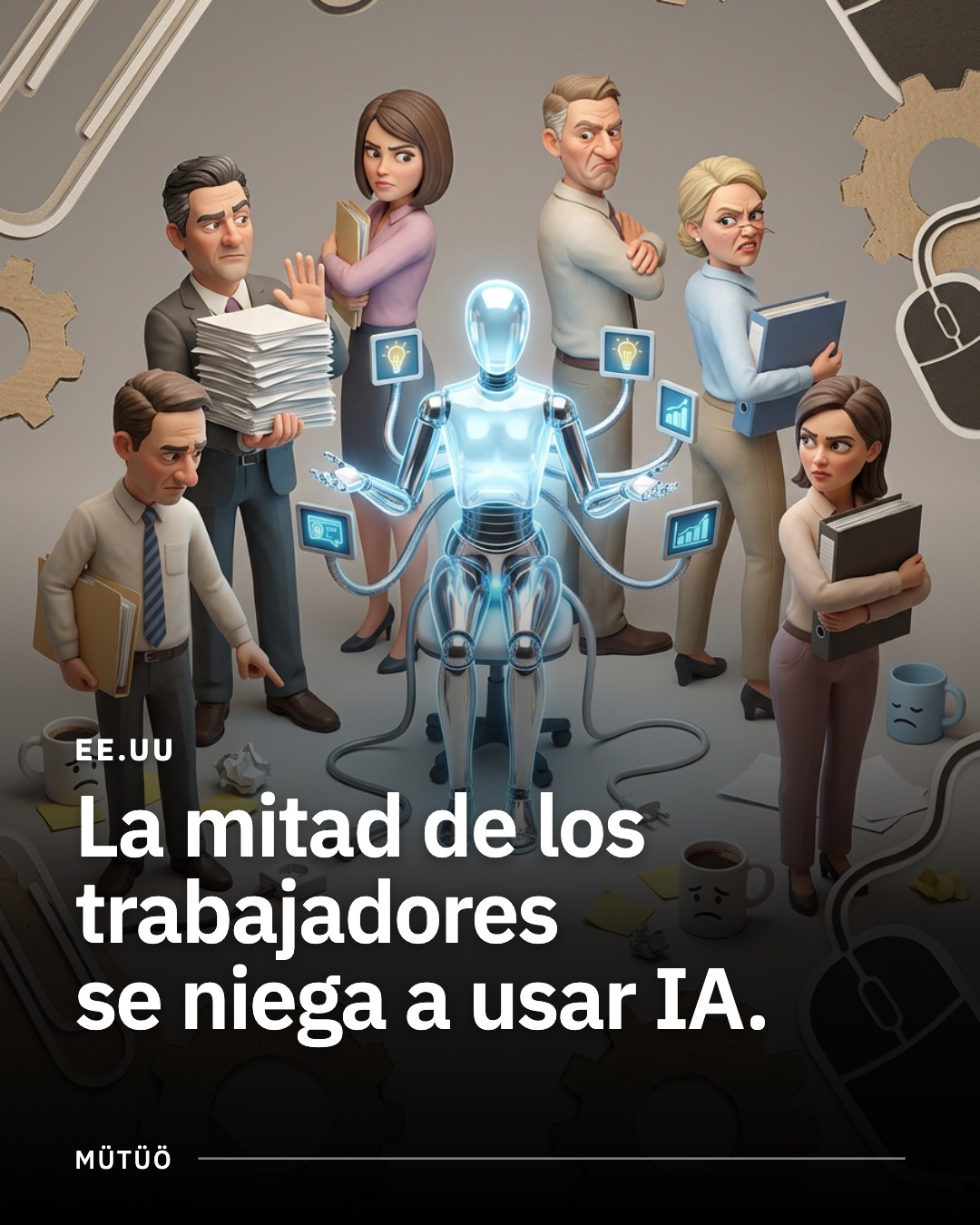 La mitad de los trabajadores en EE.UU. se niega a usar inteligencia artificial, aunque la tenga disponible