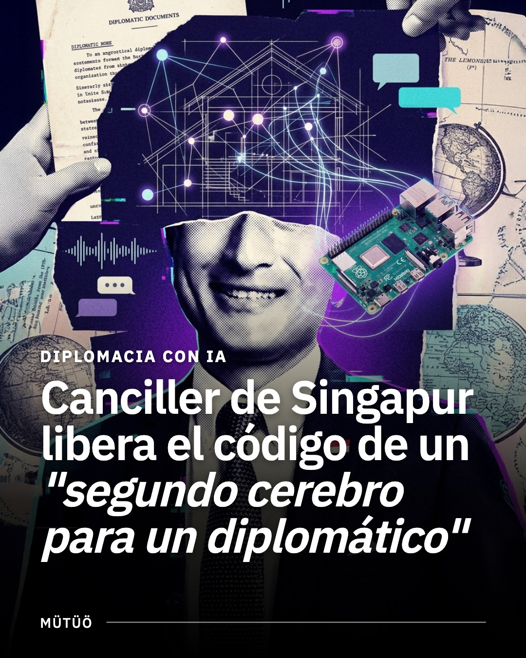 Canciller de Singapur libera el código de un "segundo cerebro para un diplomático
