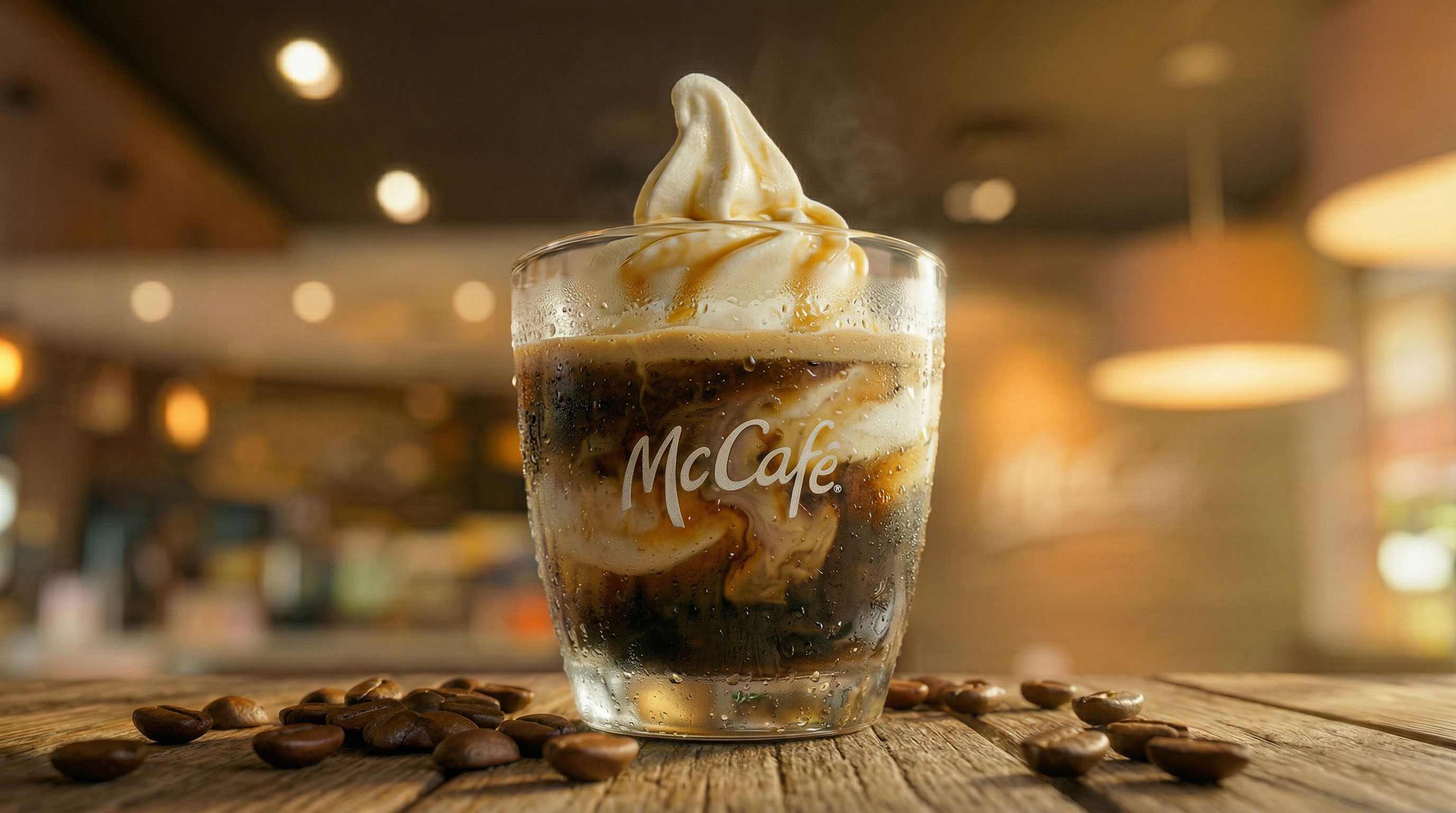Affogato McDonald's - visual generado con IA